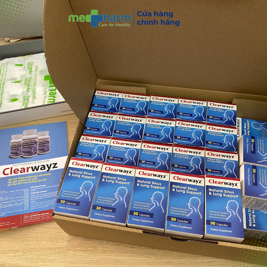Viên uống hỗ trợ sức khỏe hô hấp Clearwayz (Hộp 30 viên) - 8
