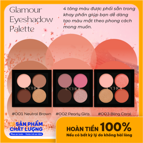 Phấn Mắt Trang Điểm C’Choi - Glamour Eyeshadow Palette 