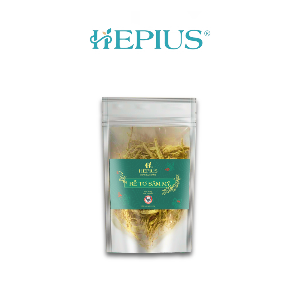 HEPIUS Rễ Tơ Sâm Mỹ (25g/túi) - Phân phối chính hãng