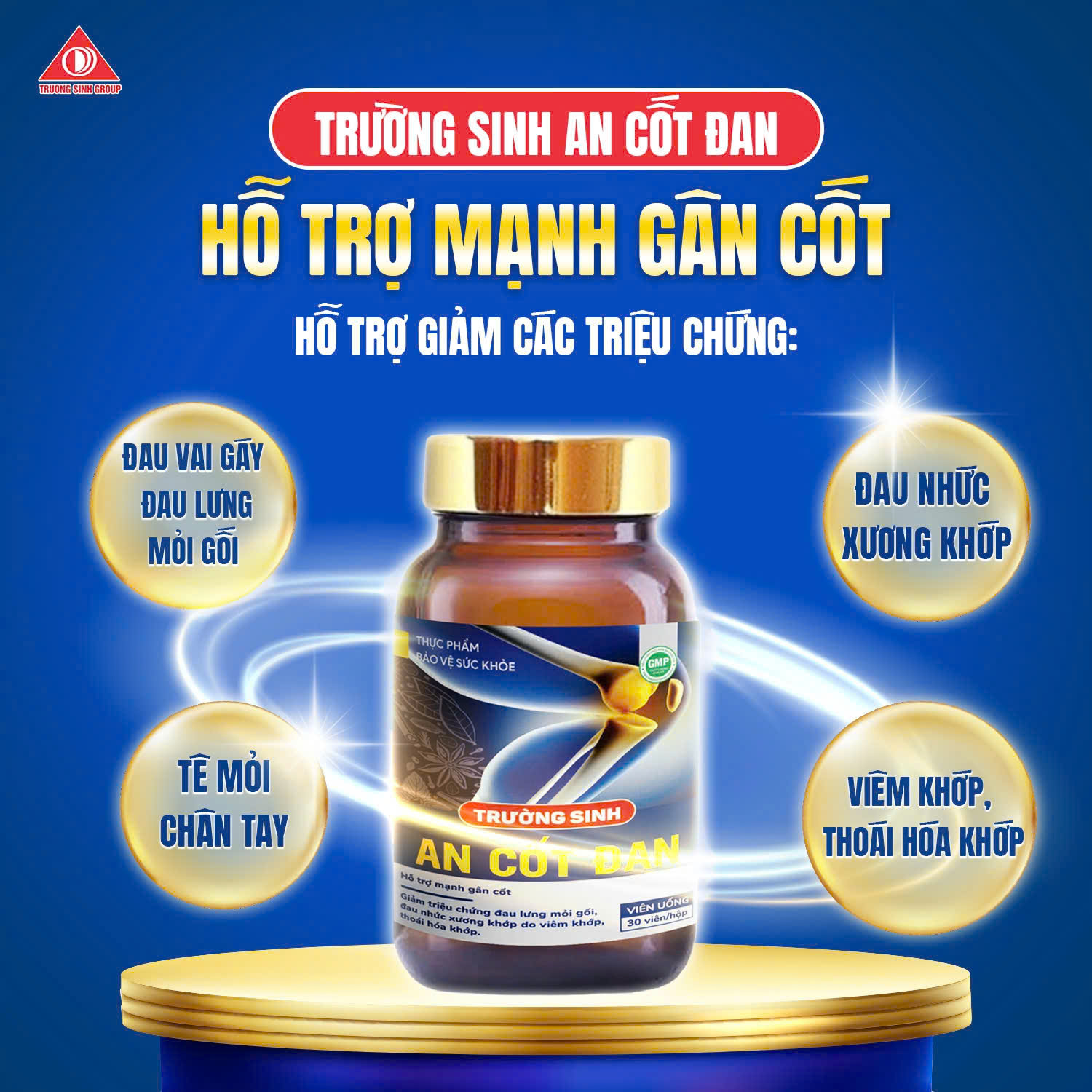 TPBVSK Trường Sinh An Cốt Đan H30 viên - Phân phối chính hãng