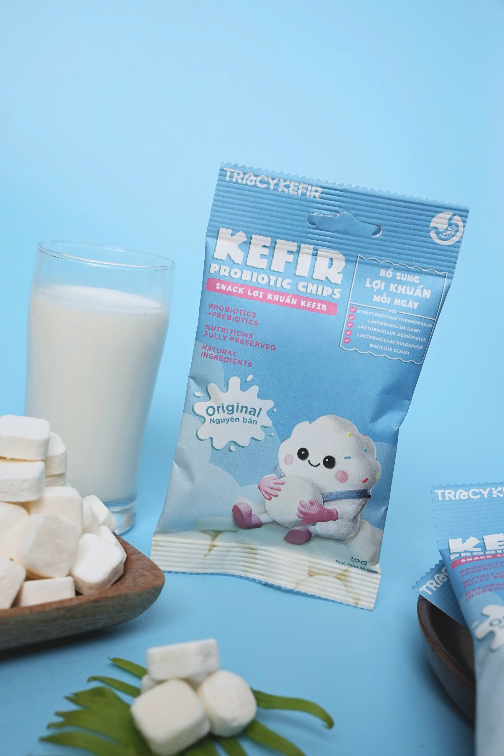 Hộp Snack Lợi Khuẩn Kefir Vị Nguyên Bản (5 gói)