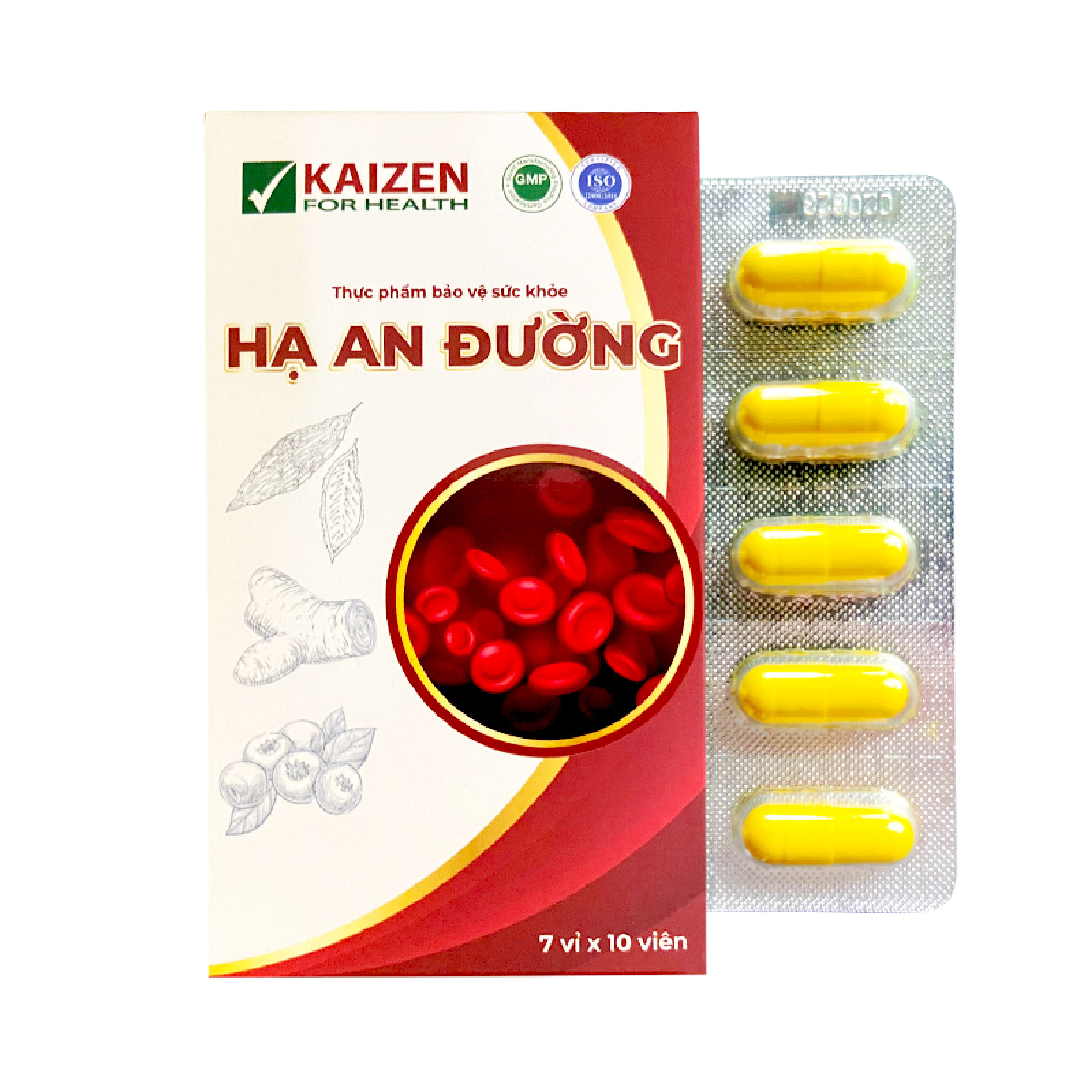 Viên uống Hạ An Đường giúp hạ đường huyết, hỗ trợ chuyển hóa đường (70 viên) - Phân phối chính hãng
