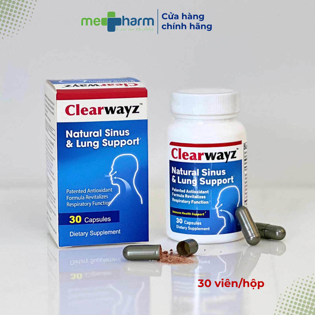 Viên uống hỗ trợ sức khỏe hô hấp Clearwayz (Hộp 30 viên) - 2