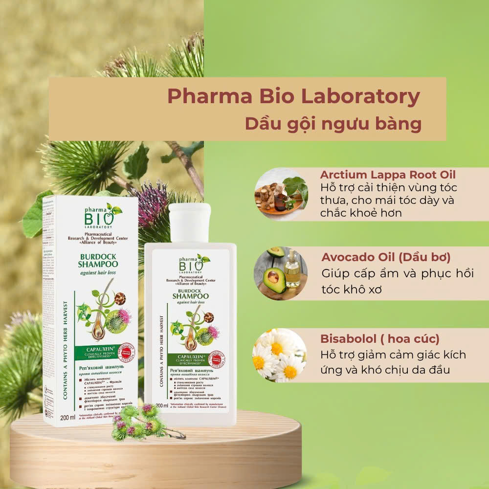 Pharma Bio laboratory Dầu gội ngưu bàng 200ml
