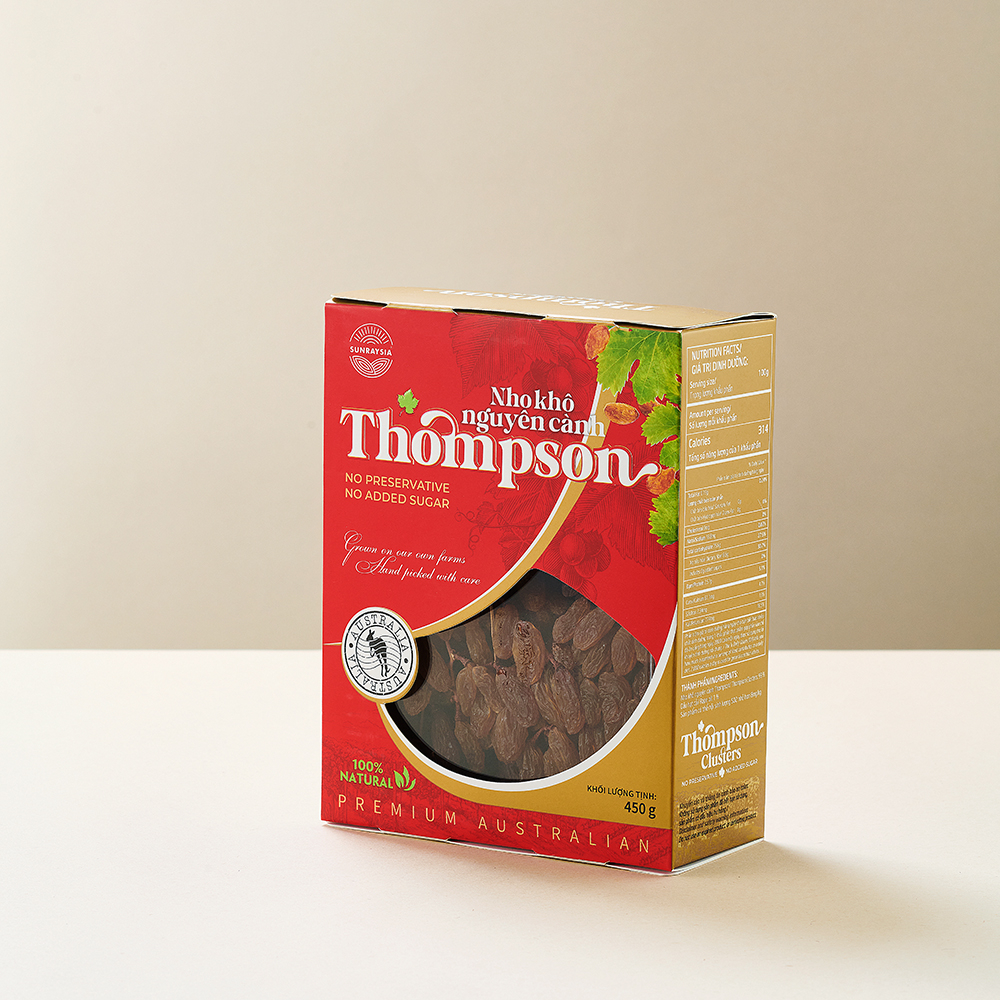 Nho khô nguyên cành Thompson nhập khẩu Úc (450g)