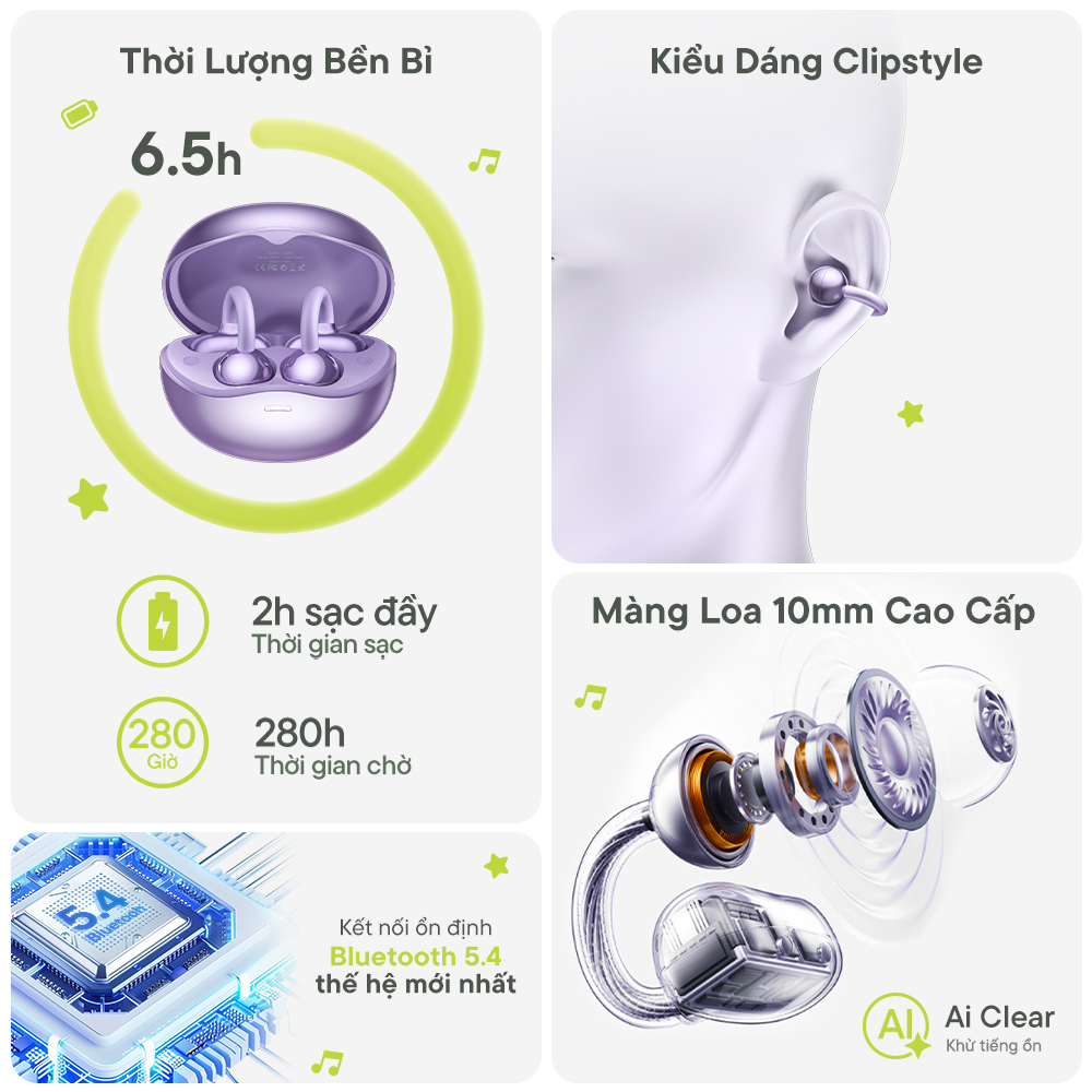 Tai nghe Bluetooth Clipstyle InnoBuds Clip - 3