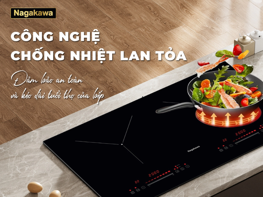 Bếp điện từ đôi Nagakawa NDI9192