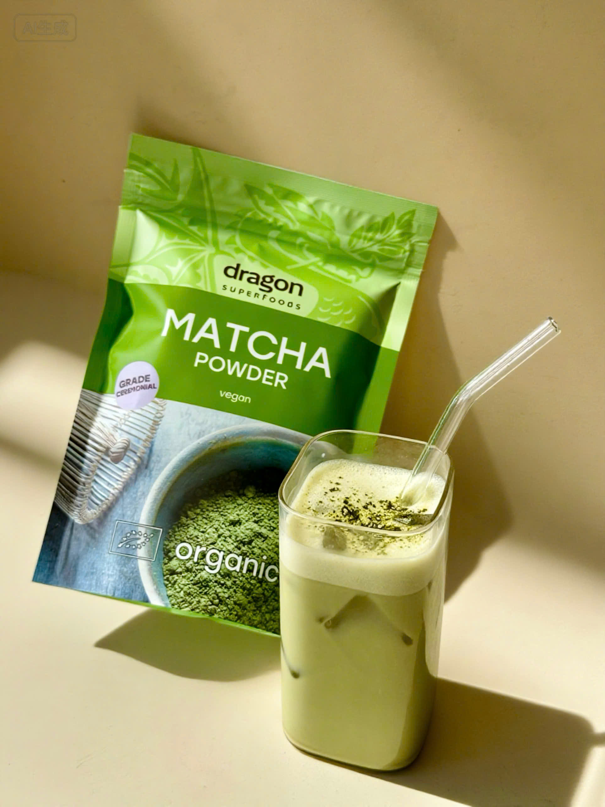 Bột matcha hữu cơ Dragon Superfoods 100g - 6