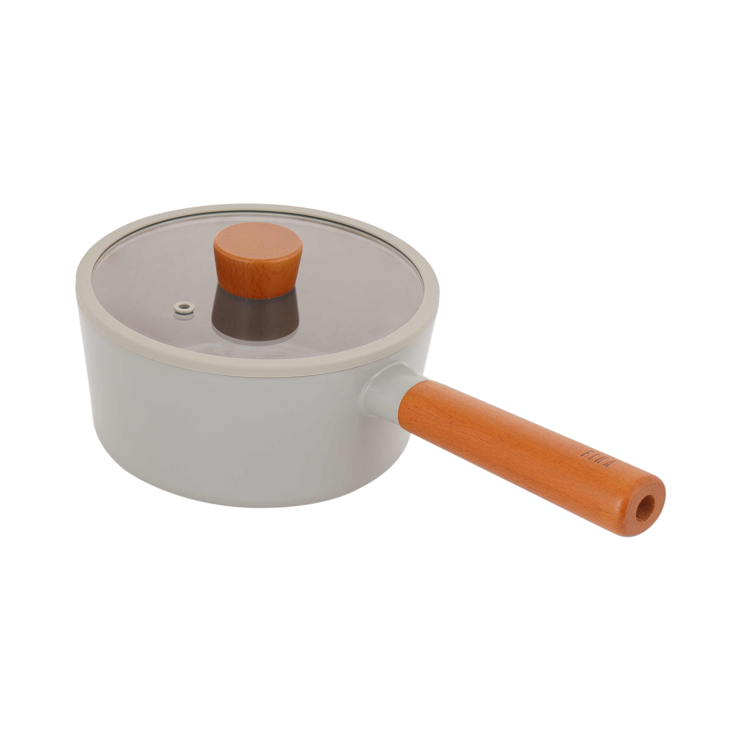 Quánh Hàn Quốc FIKA Object 18cm, đáy từ toàn bộ, nắp kính, màu xanh xám_365131 - 2