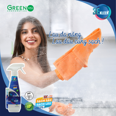 Bộ vi sinh lau chùi đa năng 3E Kleen (01 Chai 500ml + 01 ống 5ml) - 9