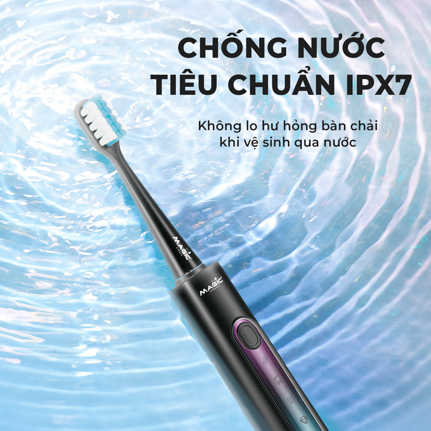 Bàn chải điện Magic Eco Pro-51 màu đen