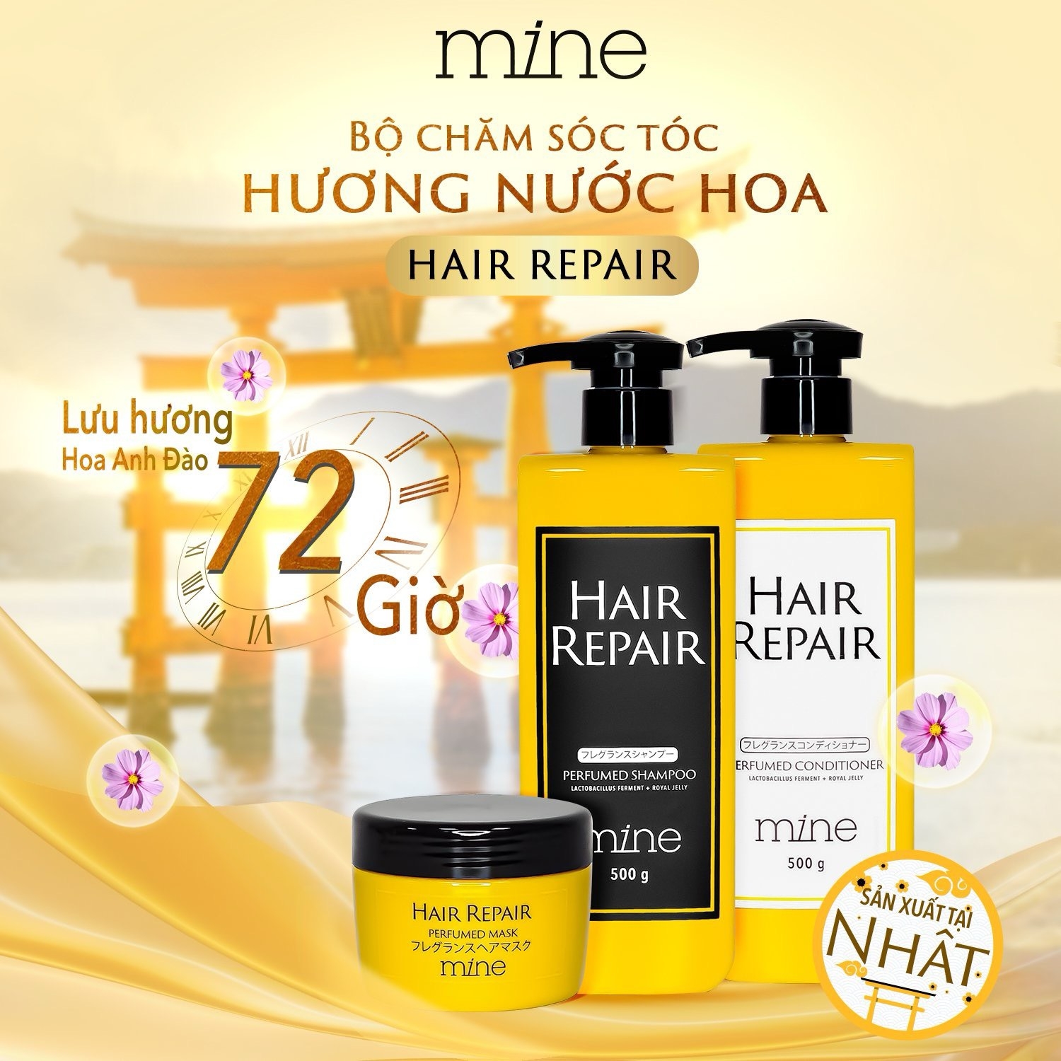 Dầu xả Mine Hair Repair Perfumed Conditioner 500g-duoc-ban-tai-PL Home & Health Store