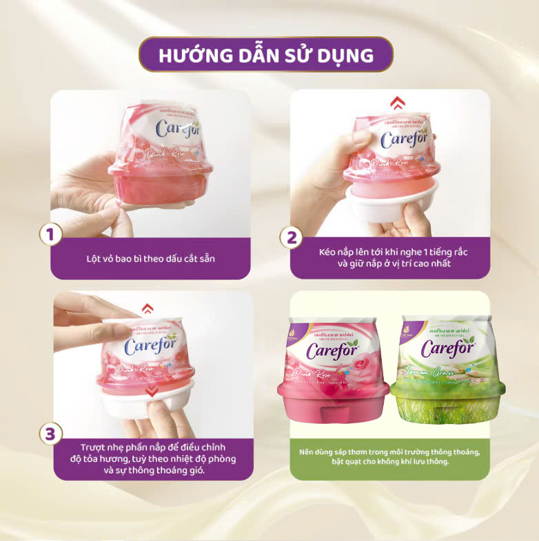 Sáp thơm phòng Carefor 180gram