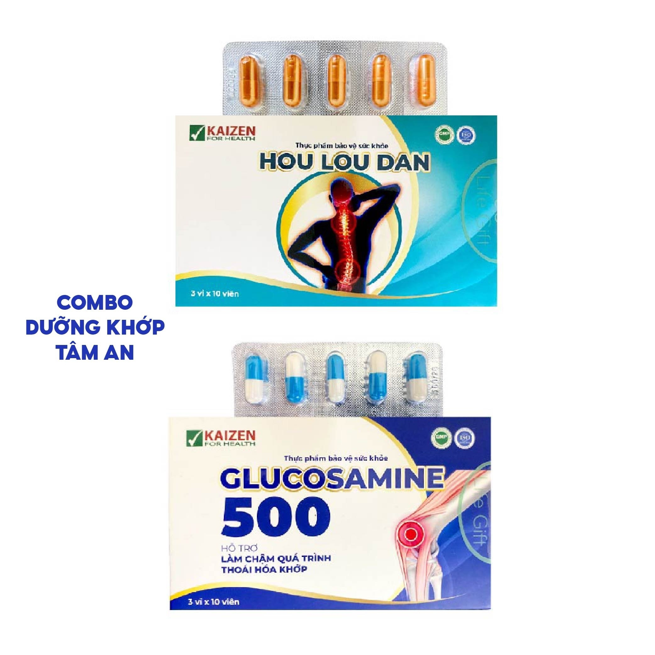 Combo thực phẩm bảo vệ sức khỏe dưỡng khớp tâm an