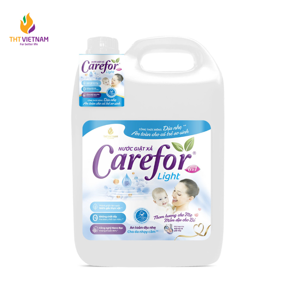 Nước giặt xả dịu nhẹ Carefor Light 5000ml - Phân phối chính hãng