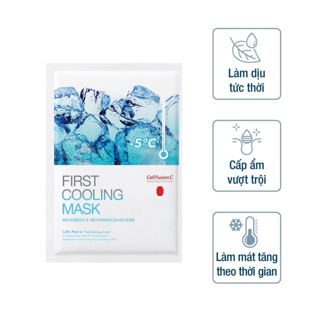 Mặt Nạ Dịu Da Khẩn Cấp 27g x 5 miếng - Cell Fusion C Post α First Cooling Mask 