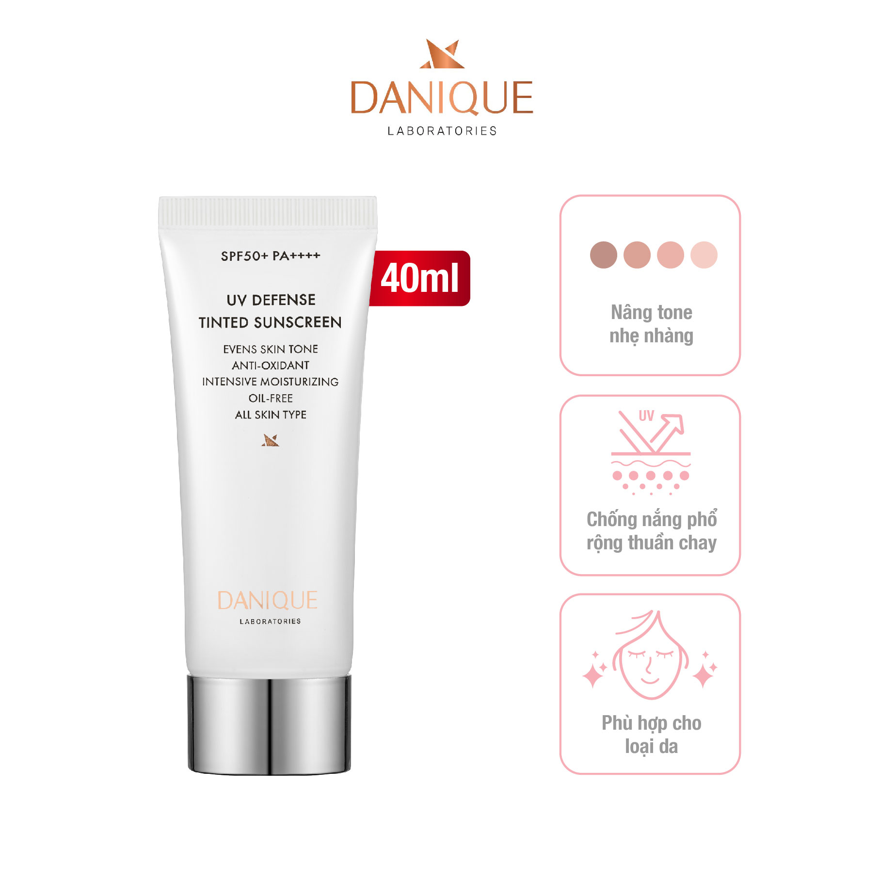 Kem Chống Nắng Nâng Tone Thay Kem Nền & Che Khuyết Điểm Danique UV