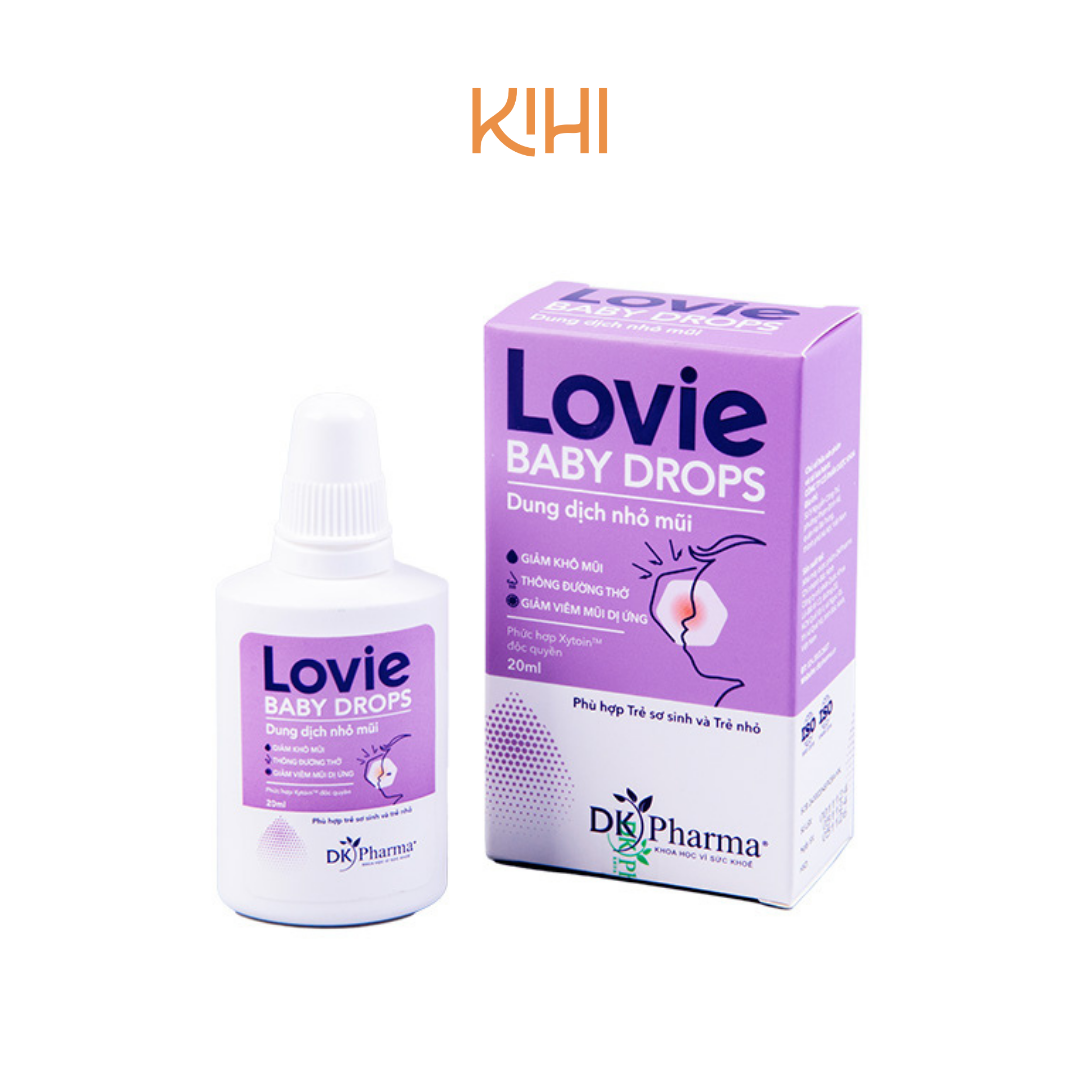 Nhỏ mũi điều hòa Lovie Baby Drops 20ml - Phân phối chính hãng