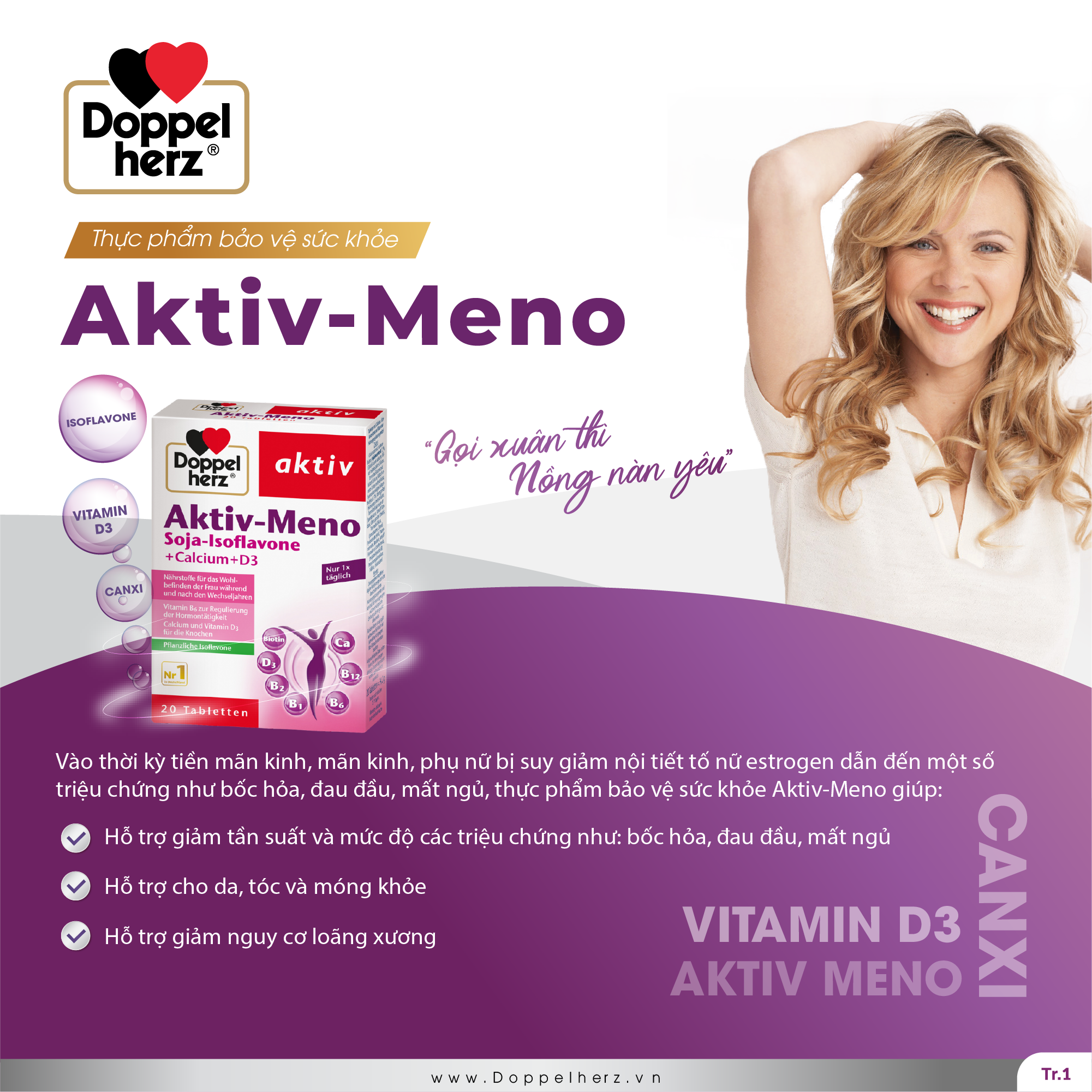 TPBVSK Aktiv-Meno cải thiện cân bằng nội tiết tố nữ