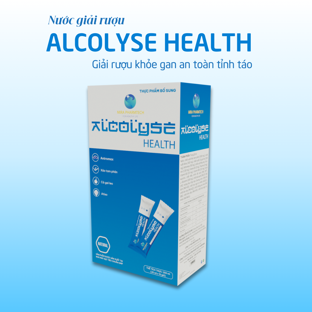 Nước uống giải rượu Alcolyse - Hỗ trợ giải độc gan, giảm tác hại do rượu (200ml) - 3