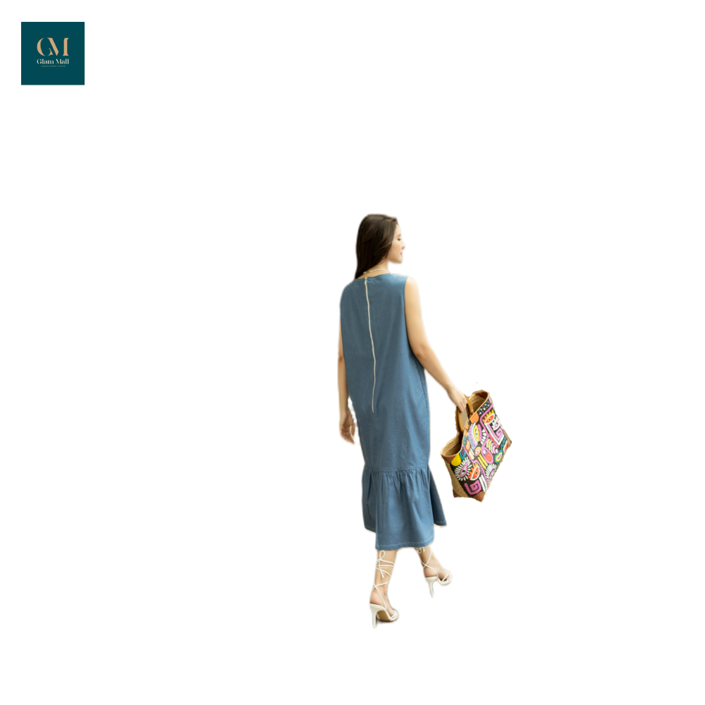Đầm đuôi cá Linen-duoc-ban-tai-PL Home & Health Store