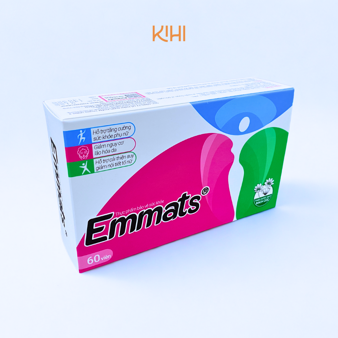 Thực phẩm bảo vệ sức khoẻ Emmats hỗ trợ cân bằng nội tiết tố (60 viên) - 6