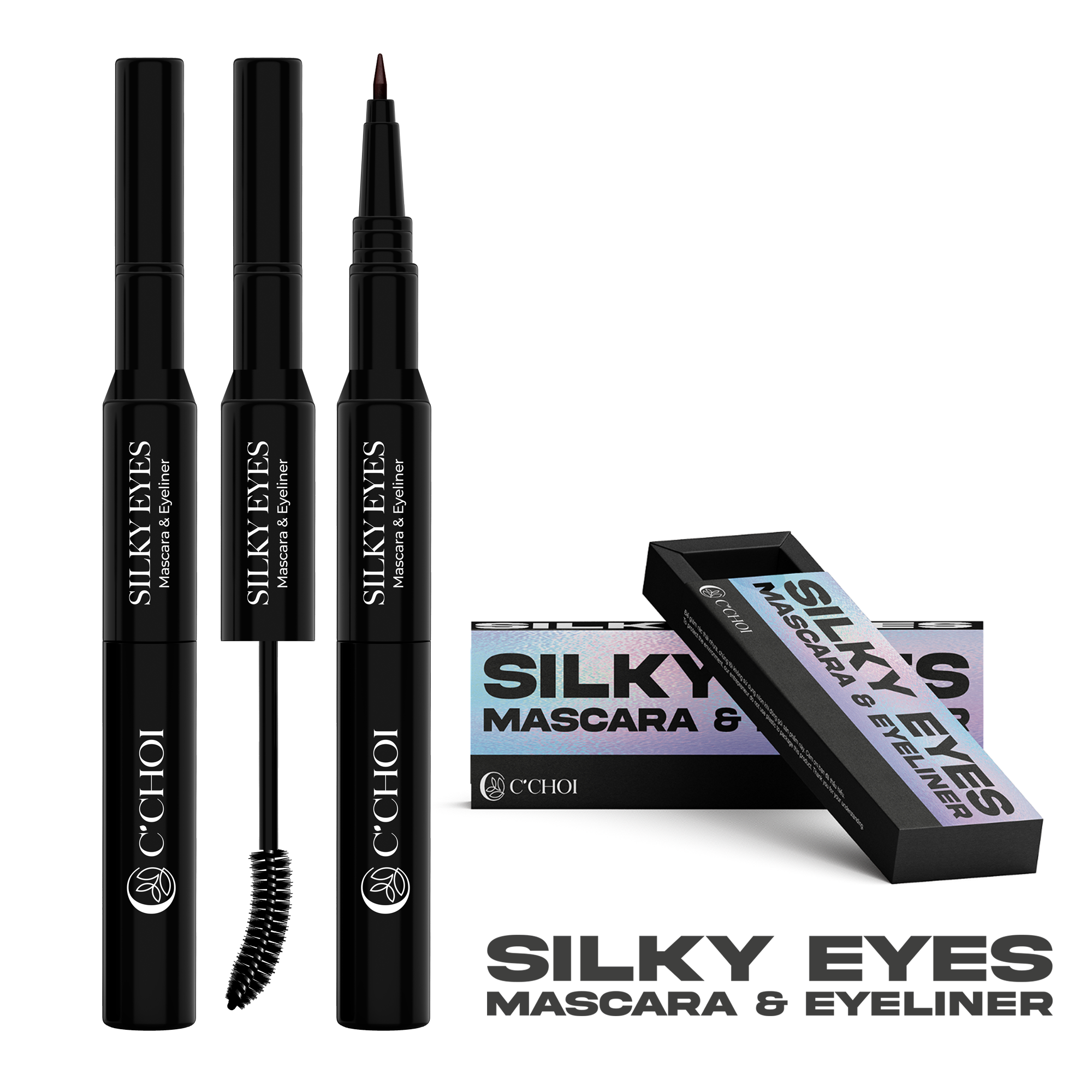 Gel chuốt mi và kẻ mắt tự nhiên C'Choi - Silky Eyes - Mascara & Eyeliner - Phân phối chính hãng