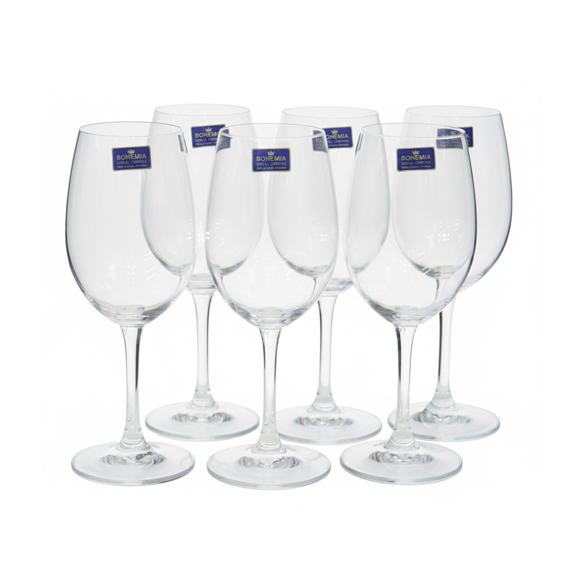 Ly rượu vang pha lê 350 ml Bohemia Royal Crystal set 6 ly - Model: Cristallin 350ml