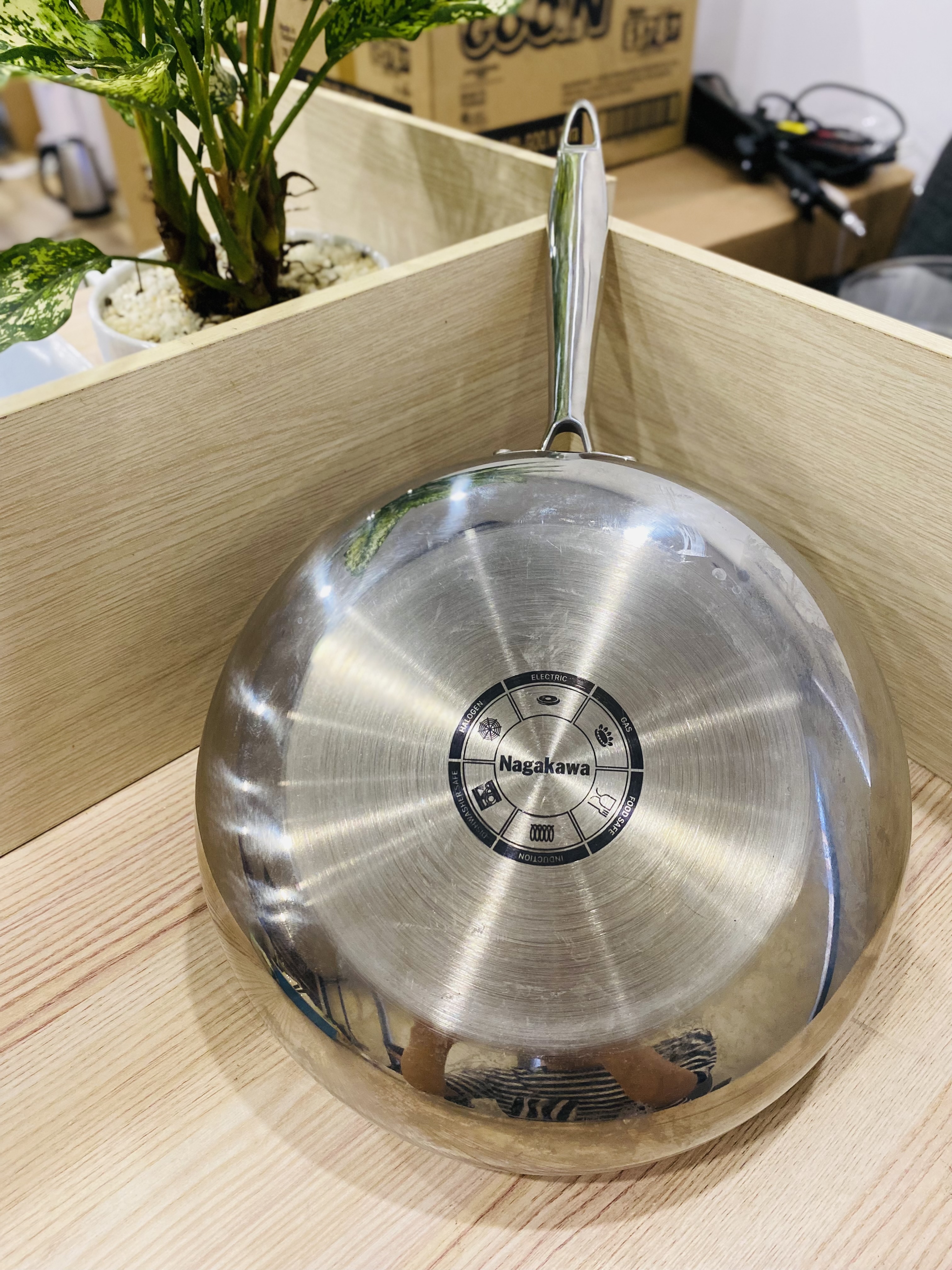 Chảo inox chống dính Nagakawa Natsu NAG2803