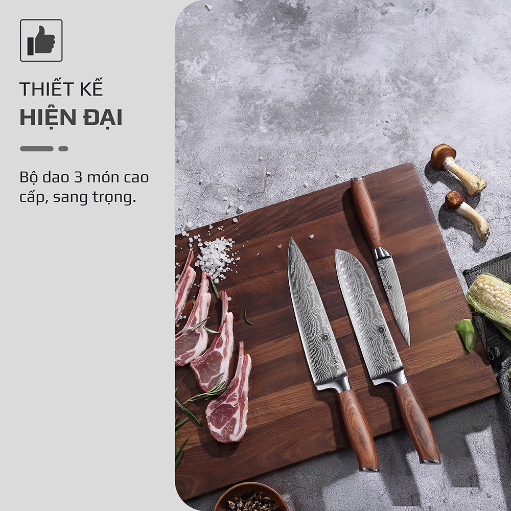 Bộ dao 3 món OLIVO Steve - 7