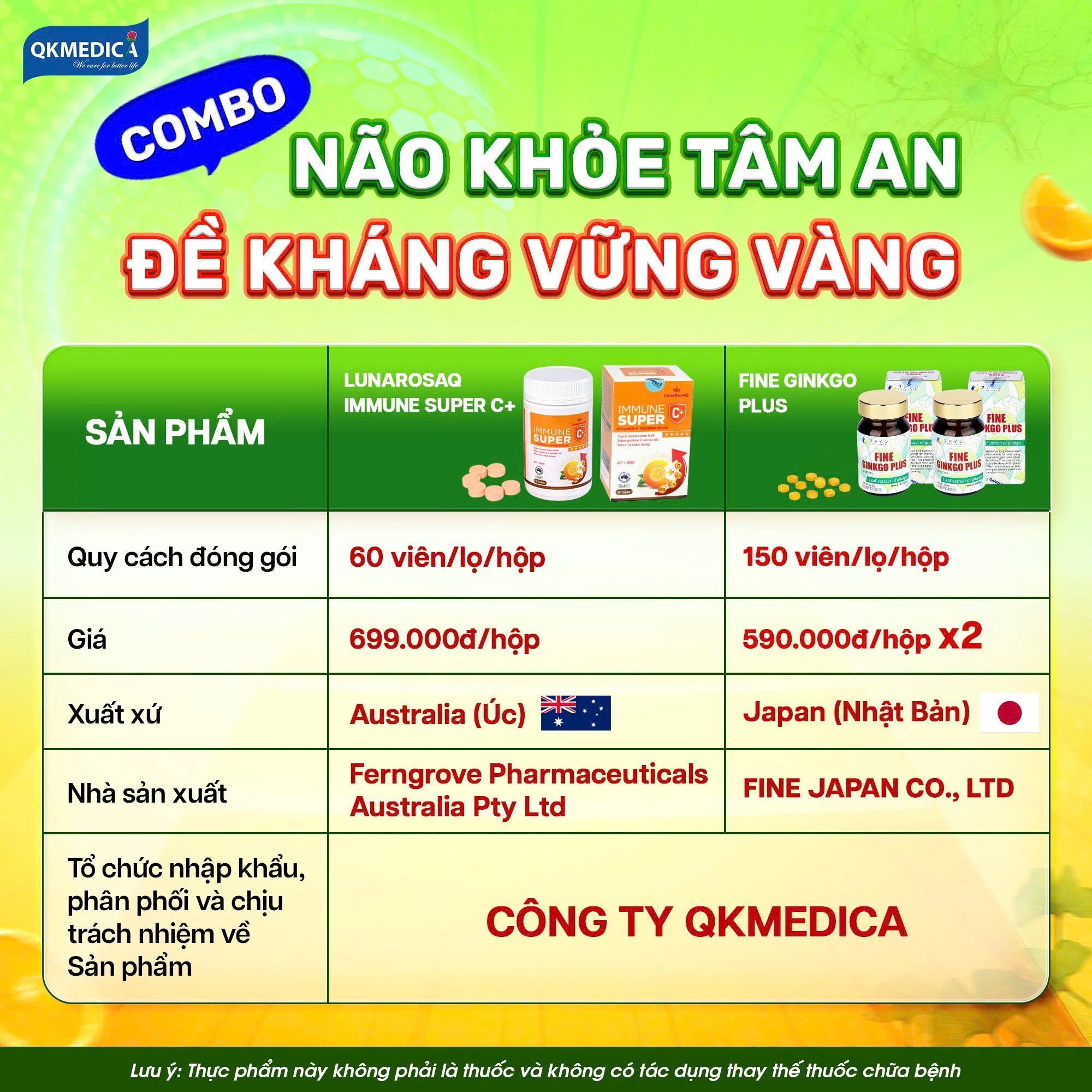 Combo não khỏe tâm an - Đề kháng vững vàng