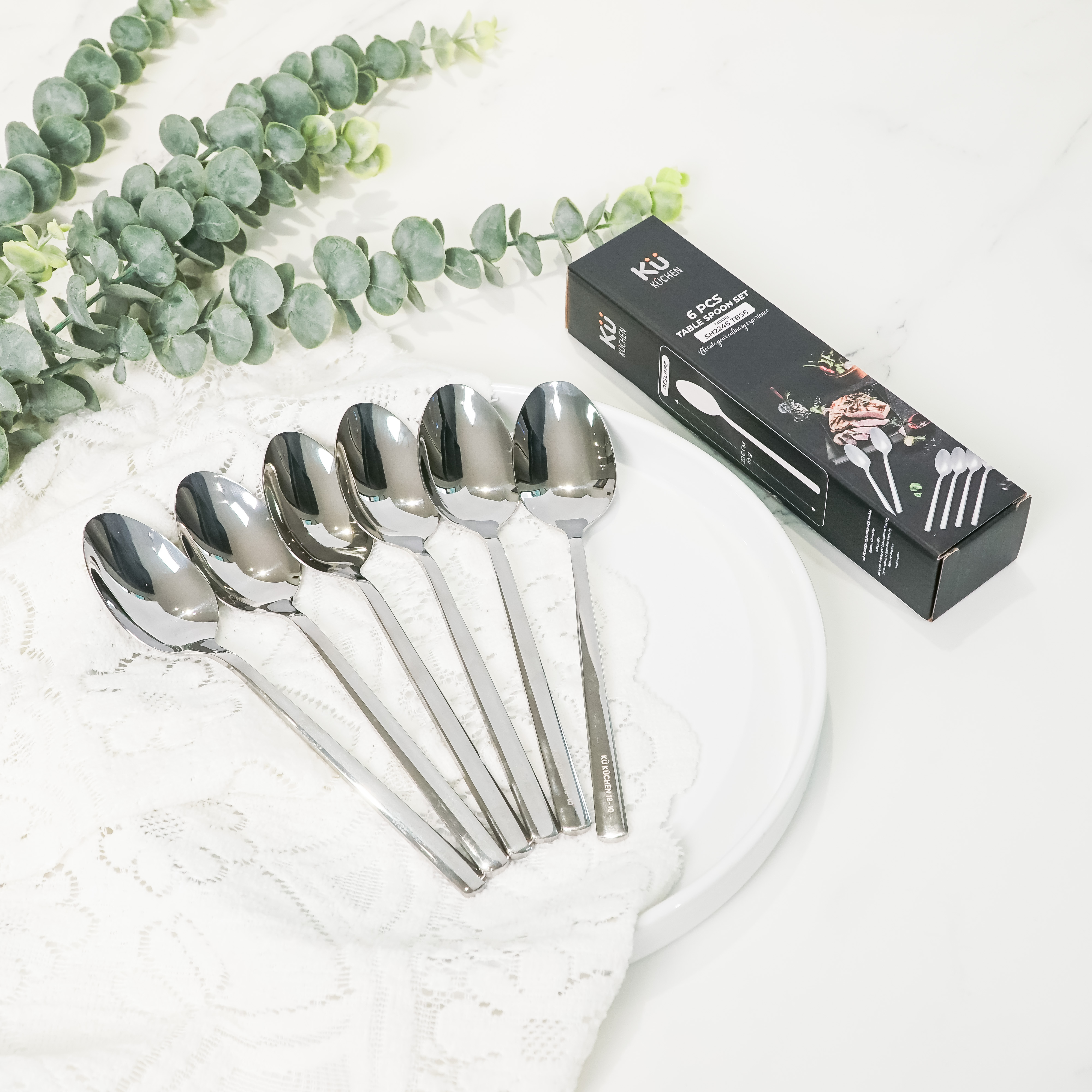 Bộ 6 thìa bàn ăn Table Spoon KUCHEN SH2246 TBS6