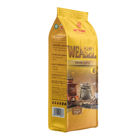 Cà phê Chồn rang xay Mê Trang-túi bột 500g– Thơm ngon đậm vị,Quà biếu thượng hạng