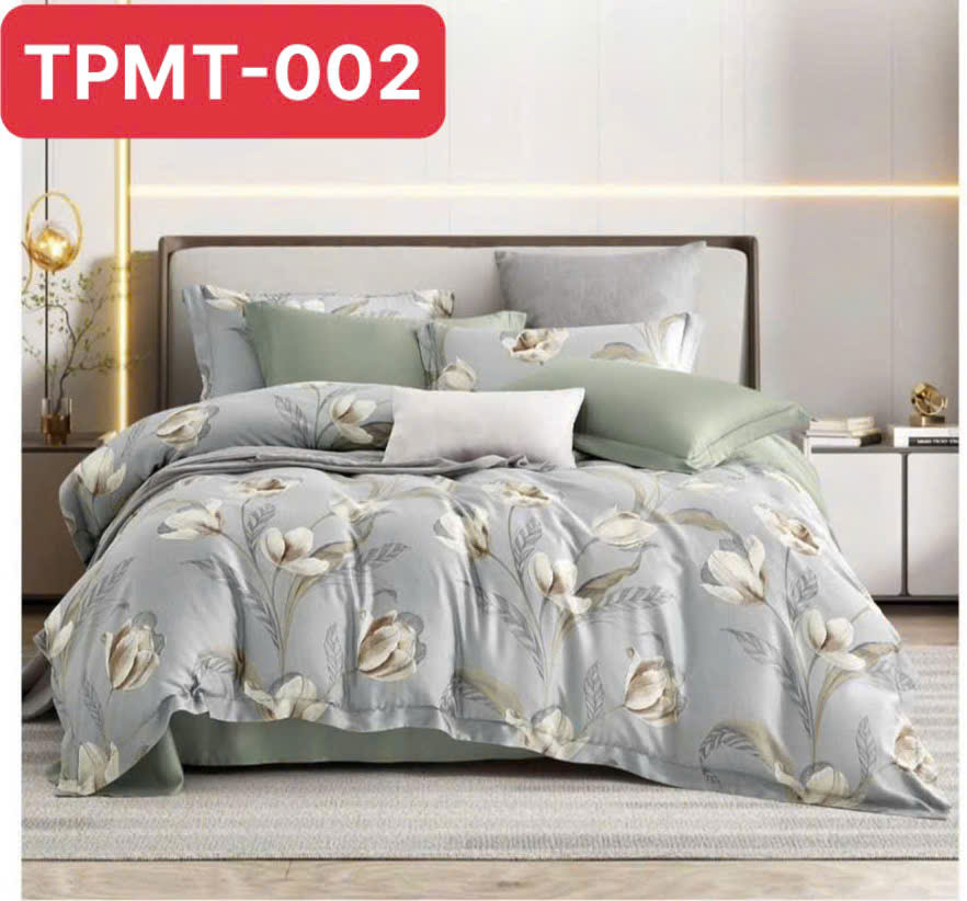 Combo mền chần vỏ gối Tencel 60s