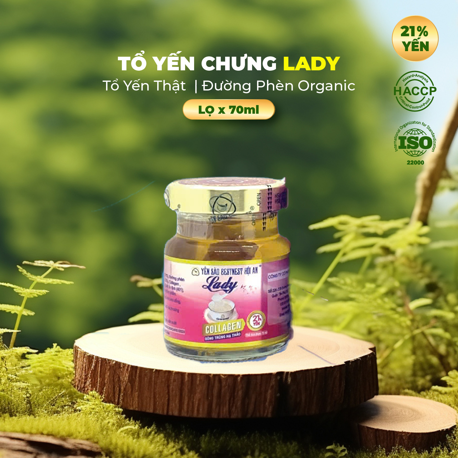 Hộp 4 hũ Yến Sào BESTNEST HỘI AN 21% Lady