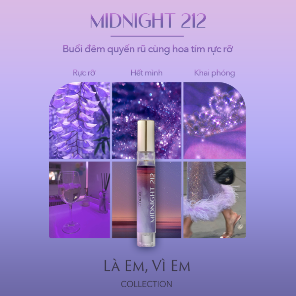 Nước hoa nữ Mine Midnight lưu hương 6-8h 9ml - 5