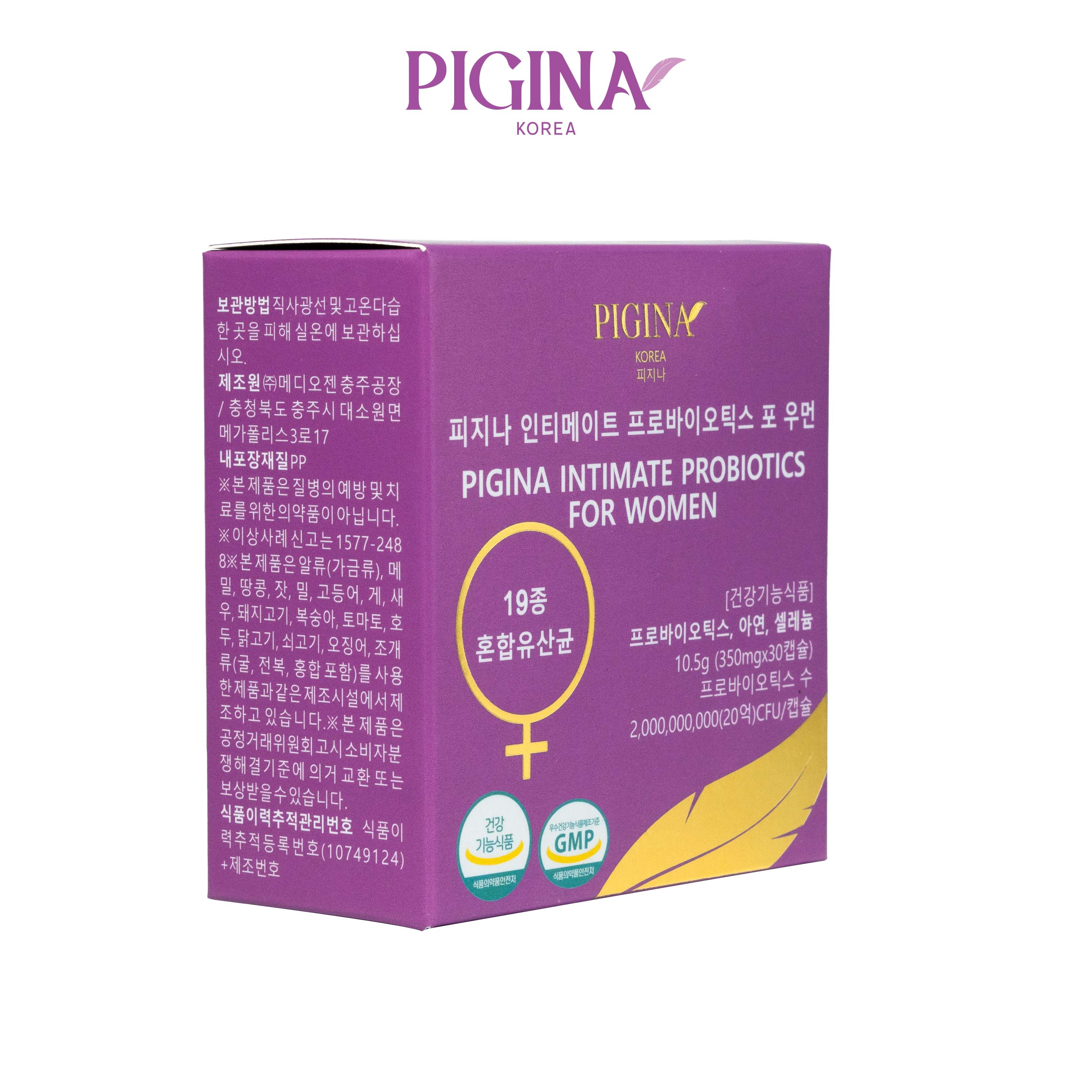 Viên uống bổ sung lợi khuẩn cho nữ giới Pigina (30 viên) - 4