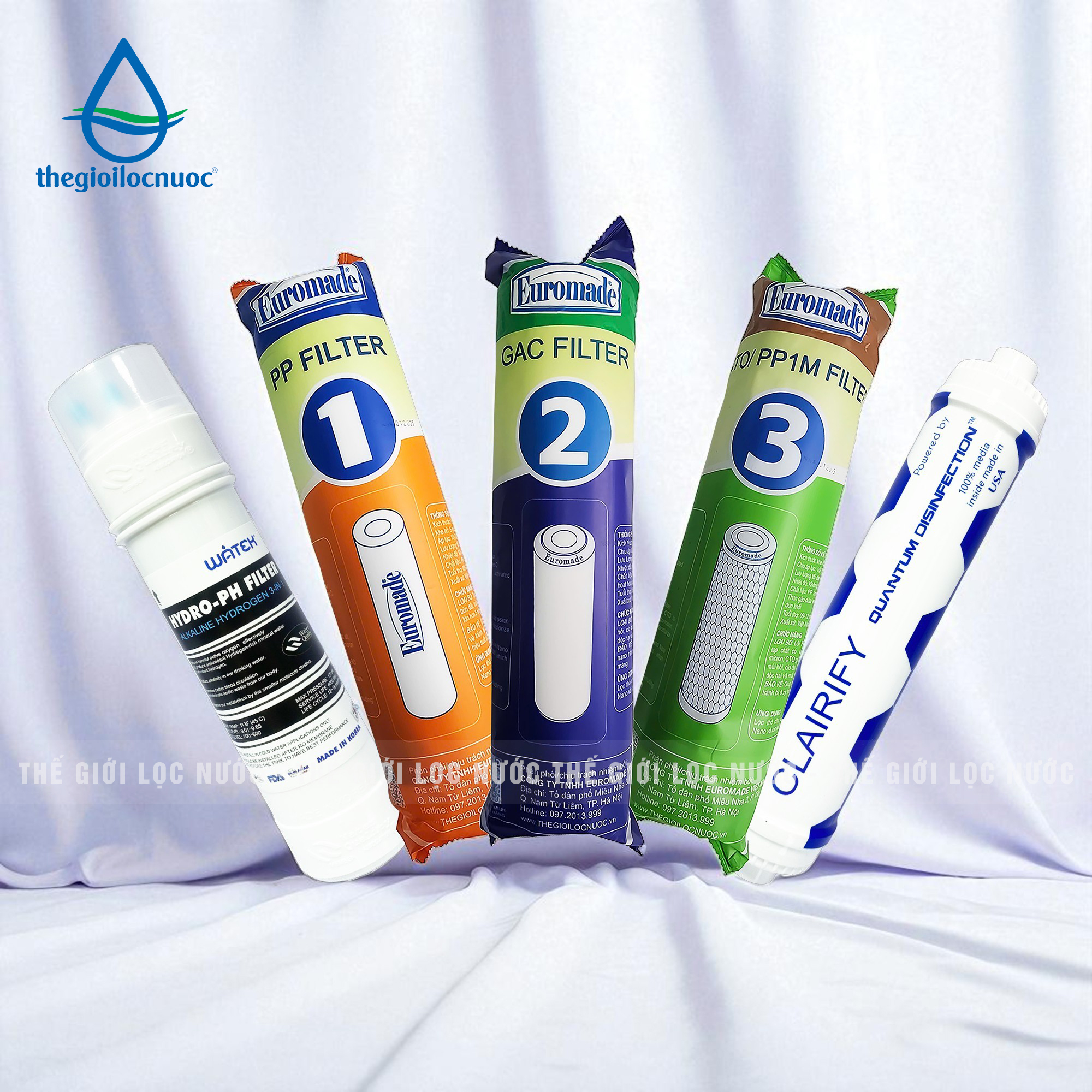 Combo lõi lọc nâng cấp Máy lọc nước các hãng (combo 1), model: F-CB-BNC