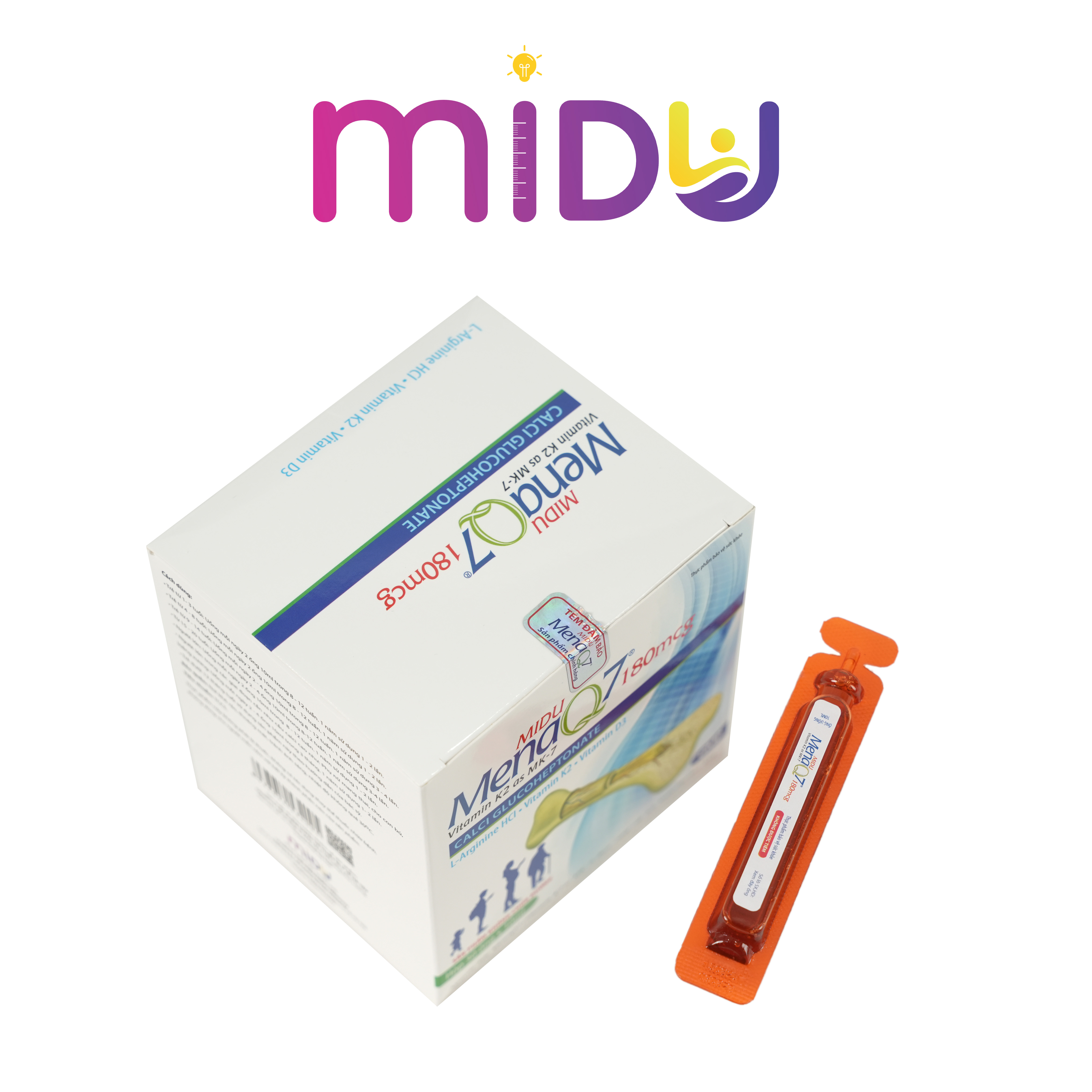 Thực phẩm bảo vệ sức khỏe: Midu MenaQ7 180mcg