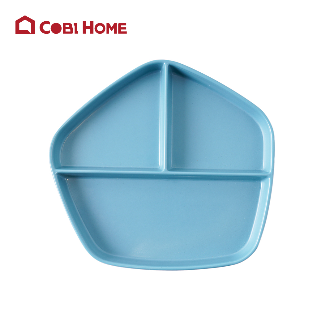Dĩa Yangge xanh lục giác 3 ngăn_378119