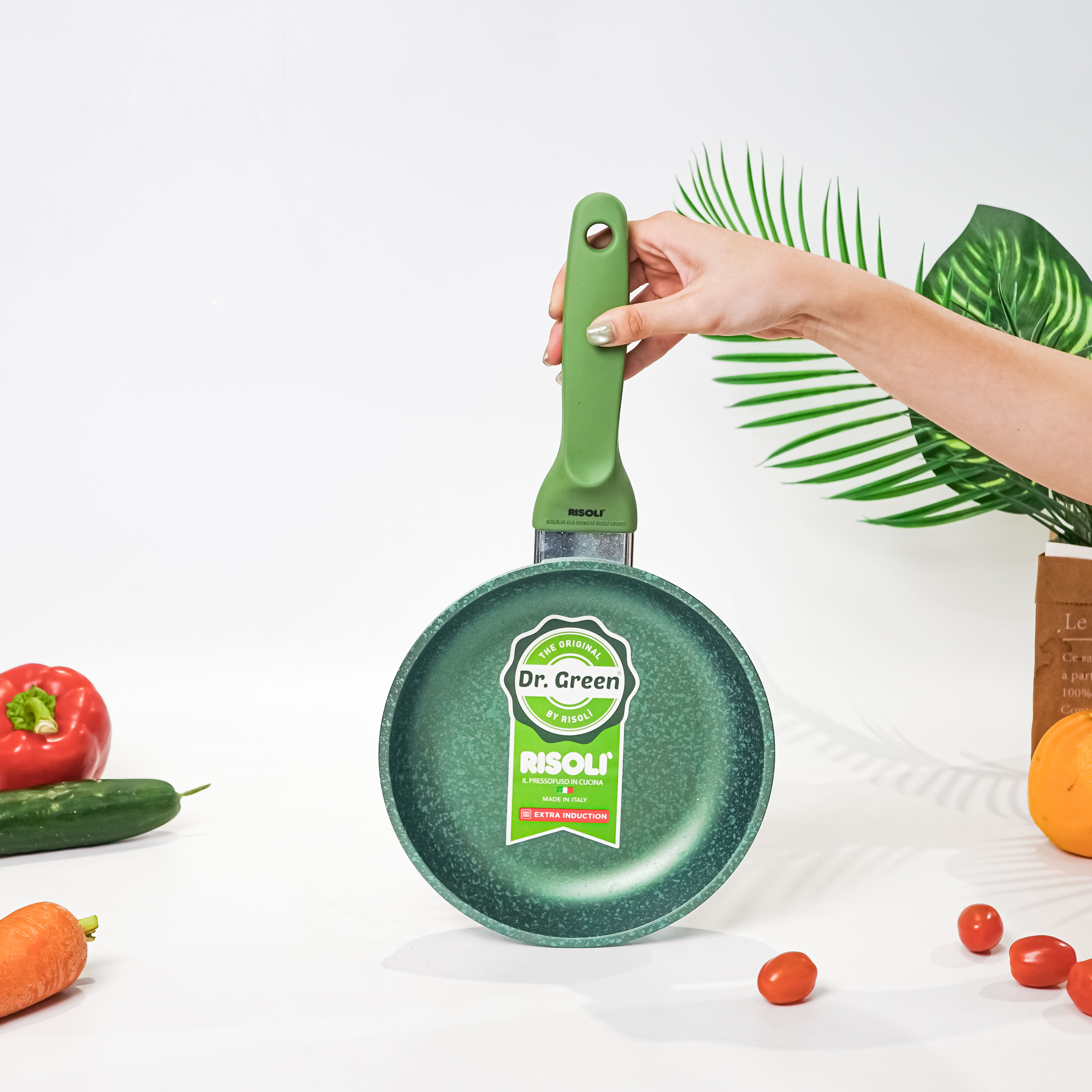 CHẢO CHỐNG DÍNH DR.GREEN® EXTRA INDUCTION - Model: CHAORisoli-00103DRIN/20