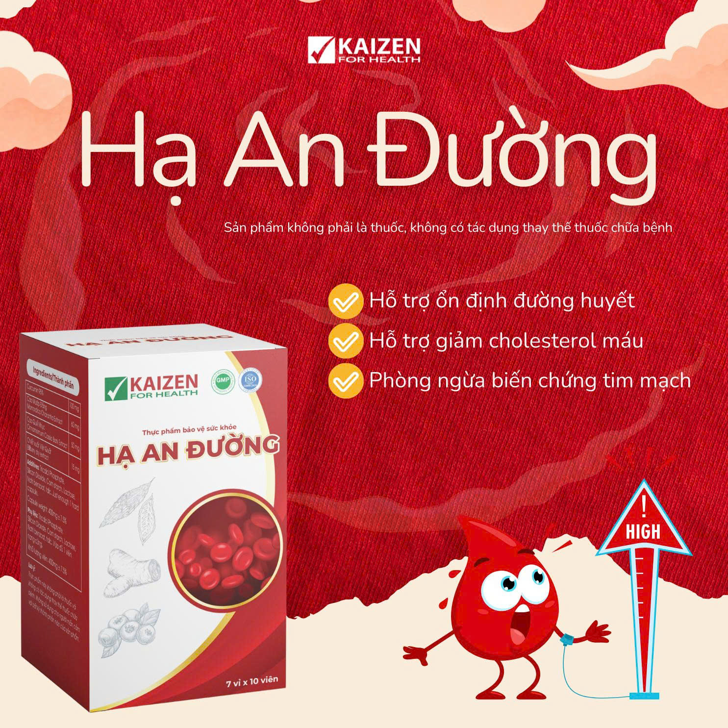 Viên uống Hạ An Đường giúp hạ đường huyết, hỗ trợ chuyển hóa đường (70 viên) - 8