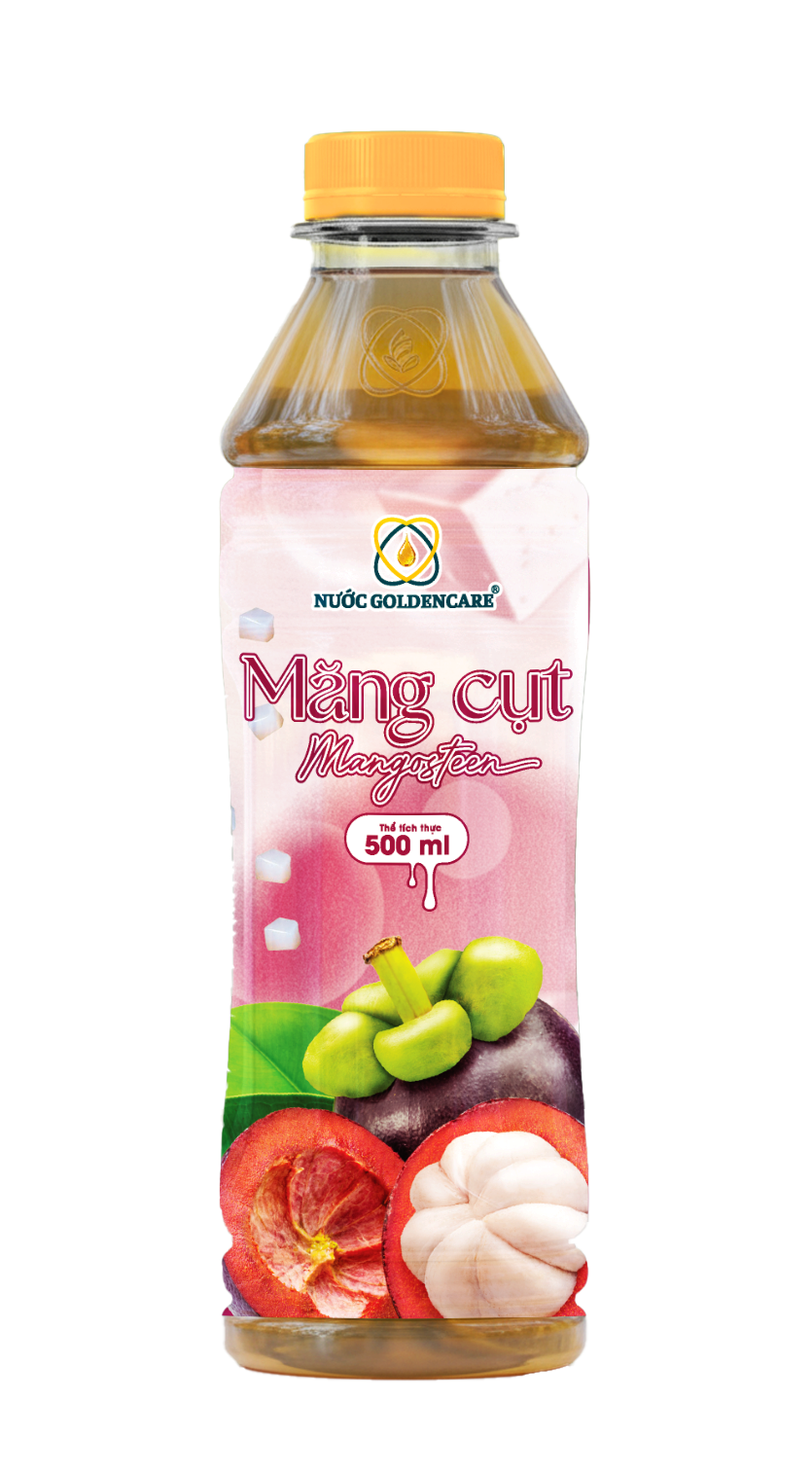 THÙNG 24 CHAI NƯỚC GOLDENCARE - MĂNG CỤT 500ml - Phân phối chính hãng