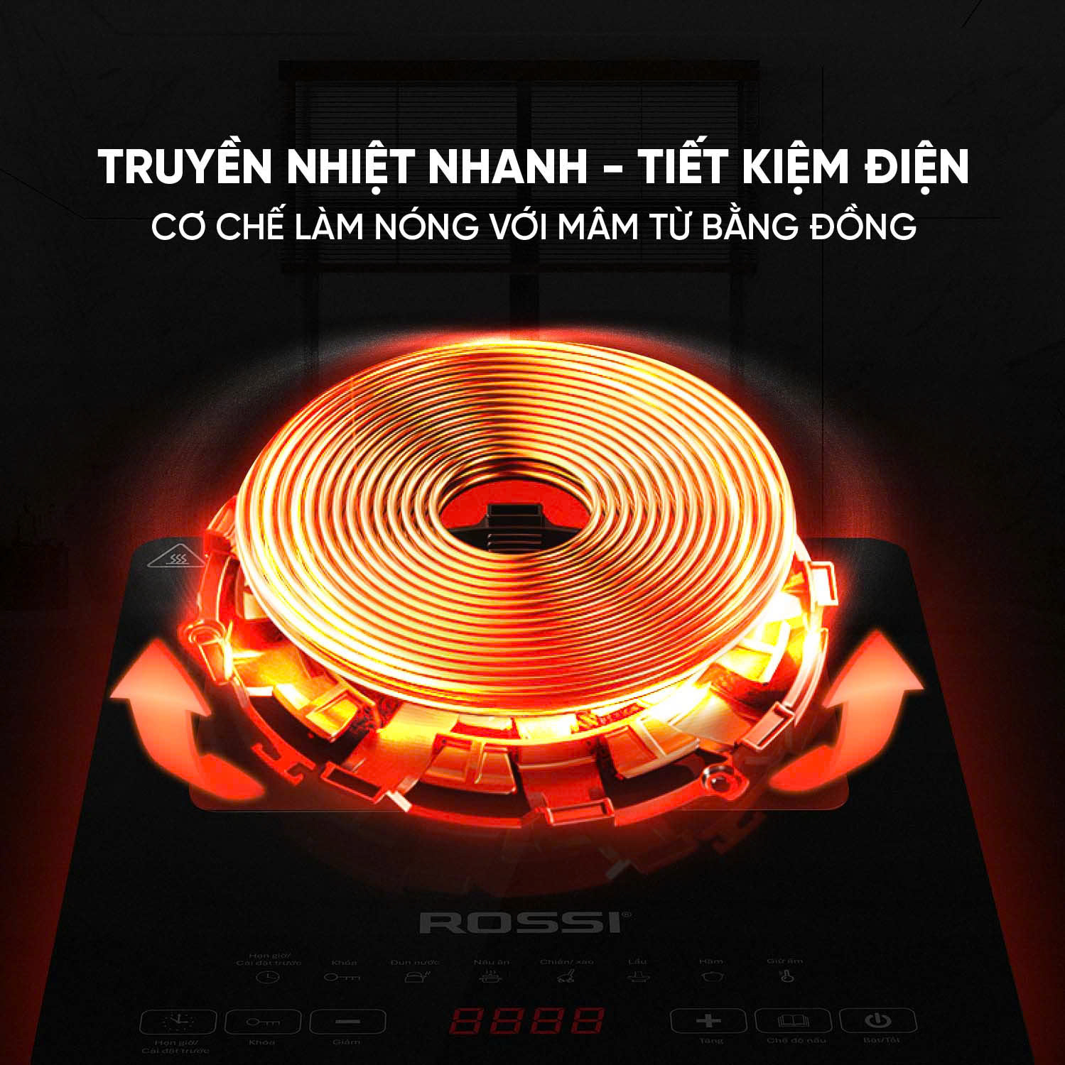 Bếp từ đơn Rossi RS-1020CE01 - 7
