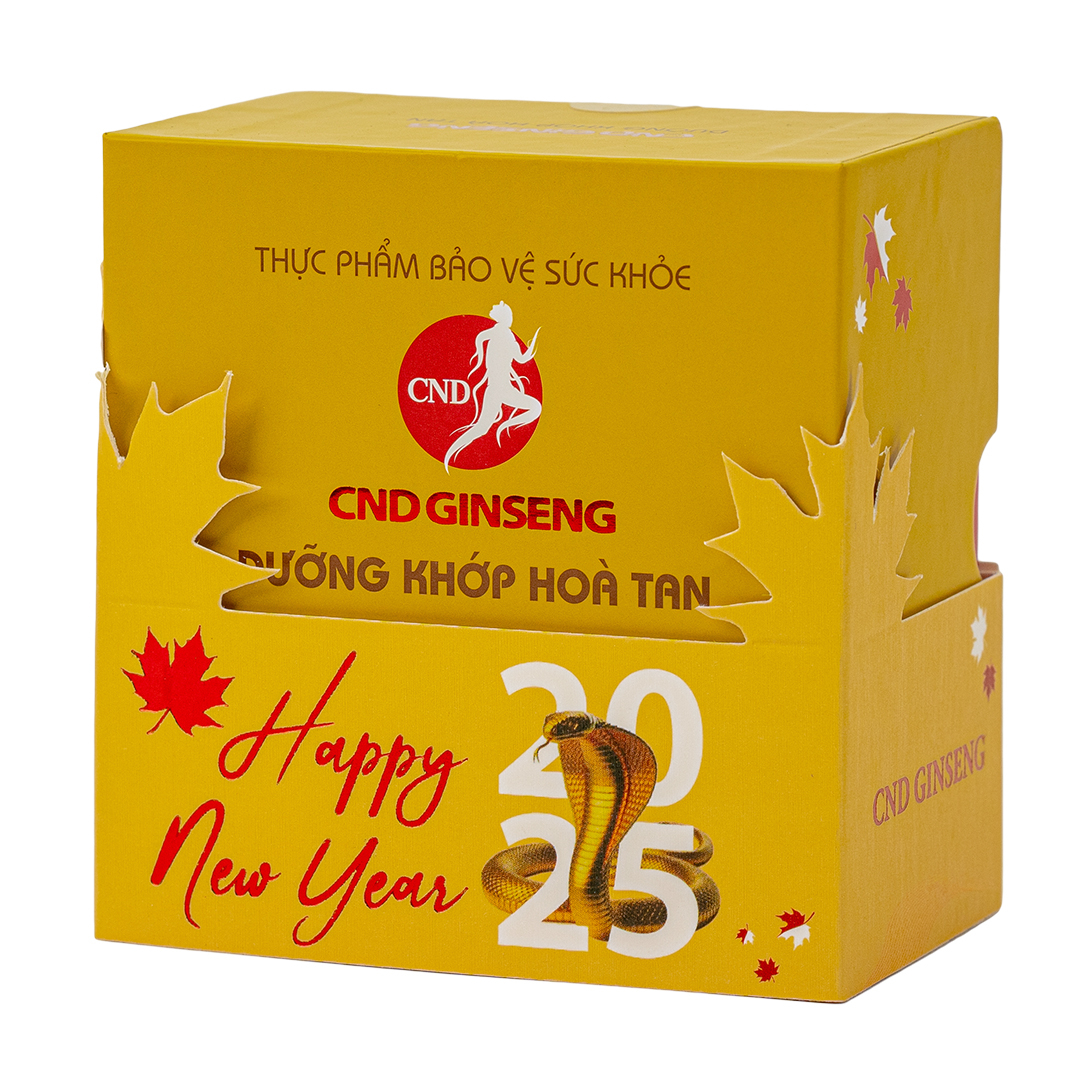 Sâm CND Ginseng Dưỡng Khớp Hòa Tan hỗ trợ giảm đau, khô khớp do viêm và thoái hóa (kèm túi)