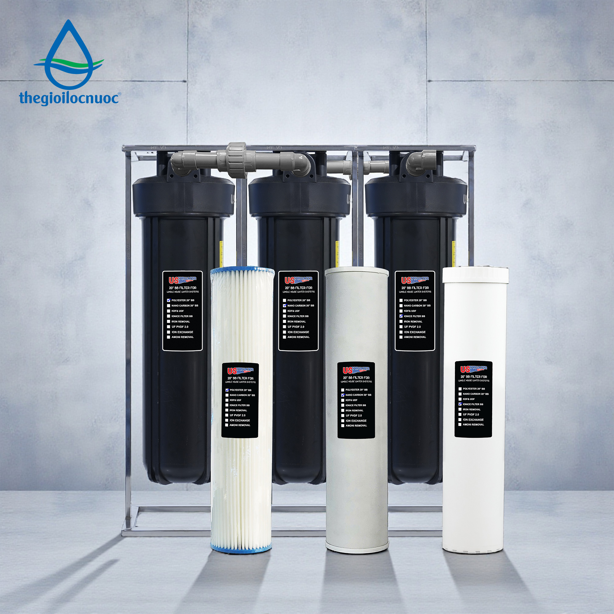 Bộ lọc tổng USTOPWATER, Model: Delux-AS