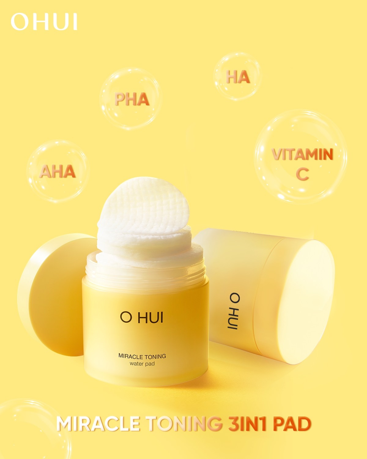 Miếng Pad 2 mặt bông OHUI tẩy tế bào chết dịu nhẹ và cung cấp dưỡng chất làm sáng da - 70 miếng - 4