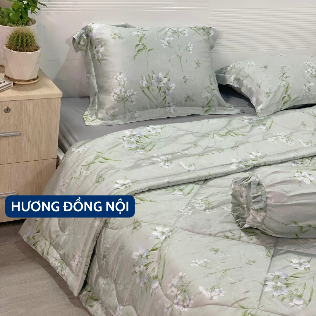 Full bộ ra giường 5 món Tencel 60s Combe-duoc-ban-tai-PL Home & Health Store