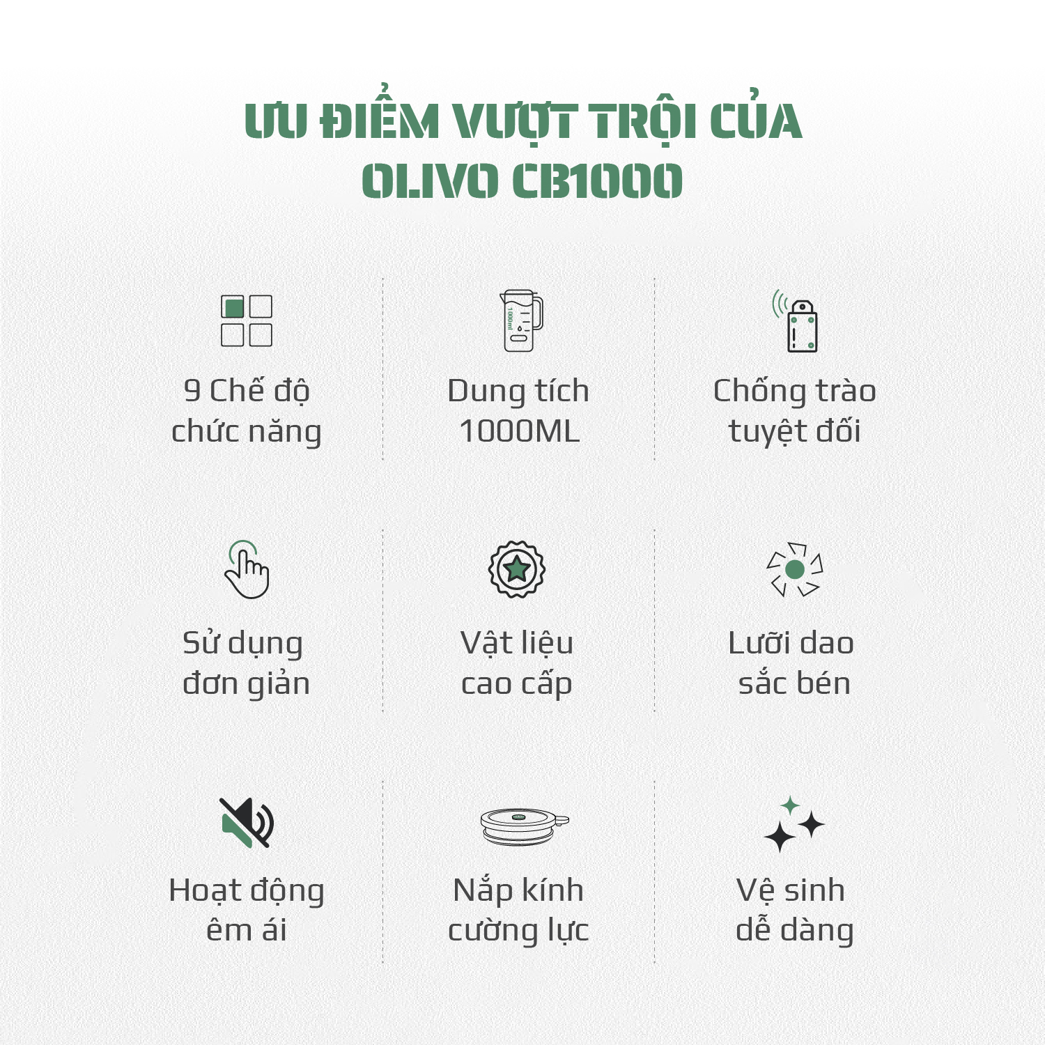 Máy xay nấu đa năng Olivo CB1000