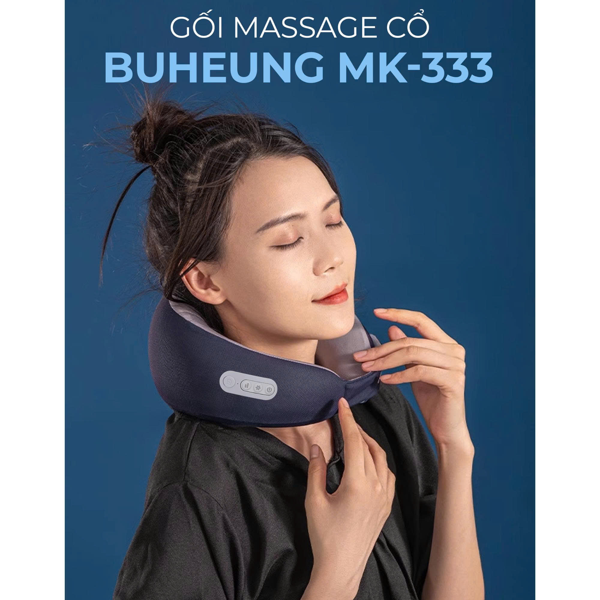 Gối massage cổ Buheung MK-333